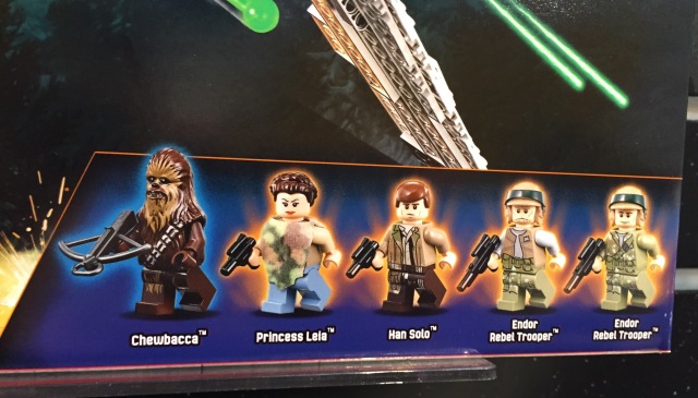 LEGO 75094 Minifigures Endor Rebel Troopers Leia Han Solo Chewbacca