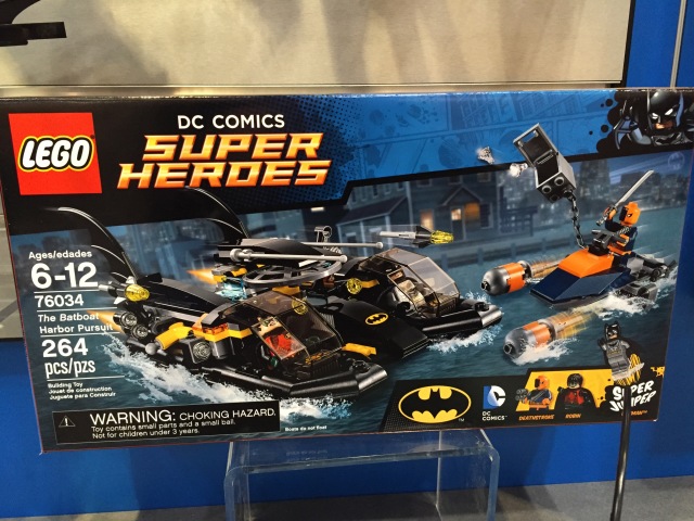 New York Toy Fair 2015 LEGO Batboat Pursuit 76034 Set Photos