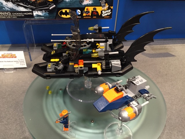 LEGO Bat Boat and Deathstroke Hydro Foil Vehicles 2015 Toy Fair