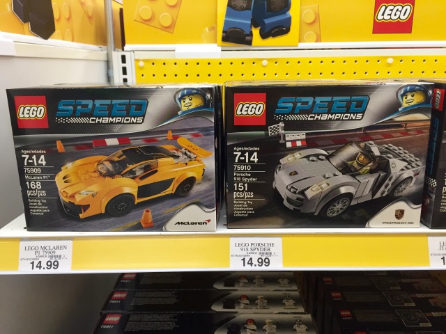 LEGO Speed Champions Porsche 918 Spyder 75910 McLaren P1 75909 Sets