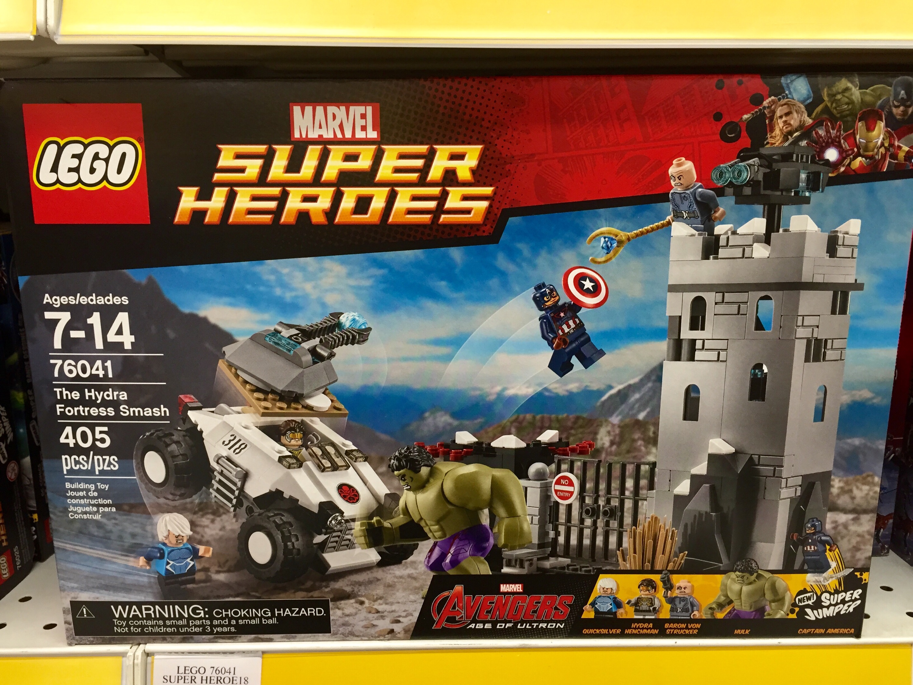 LEGO Marvel Super Heroes Quicksilver 76041 Hydra Fortress Smash RARE 