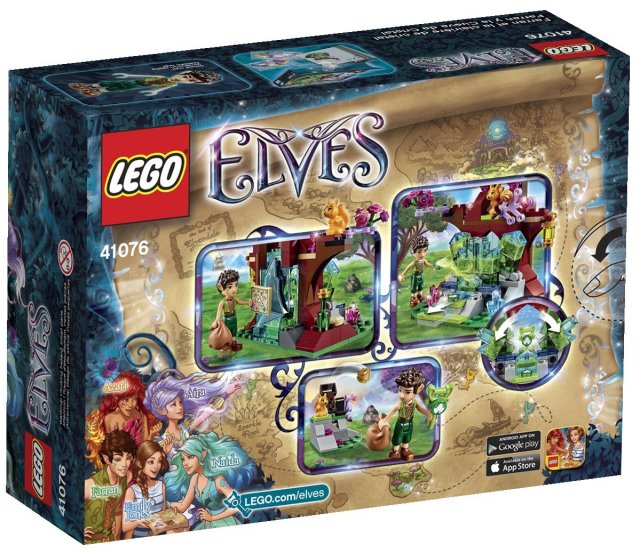 LEGO Elves 41076 Box Back Farran and the Crystal Hollow