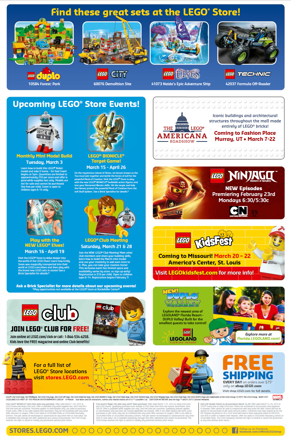 beskyldninger Sømil gentage March 2015 LEGO Stores Calendar Promos Deals & Events! - Bricks and Bloks