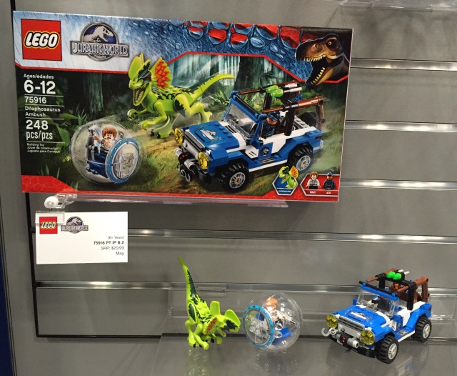 New York Toy Fair 2015 LEGO Dilophosaurus Ambush Set Display