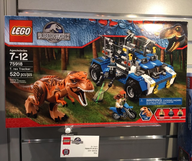 LEGO Jurassic World T. Rex Tracker 75918 Set Box 2015 Toy Fair