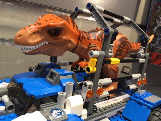 LEGO Jurassic World T-Rex Figure Close-Up New York Toy Fair 2015