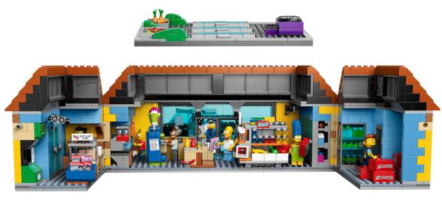 LEGO Kwik-E-Mart 71016 Set Unfolded Interior View