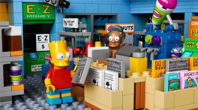 LEGO The Simpsons Kwik-E-Mart Check-Out Counter Newspapers ATM