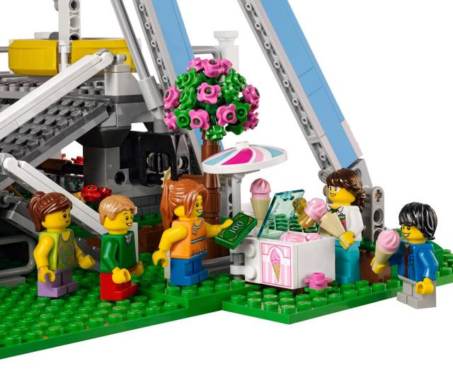 10247 Ferris Wheel Set Ice Cream Vendor Area with Minifigures