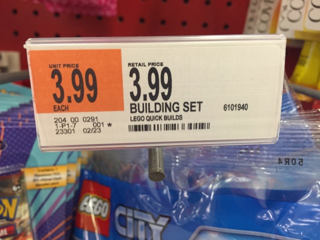 Price Tag for LEGO City 30314 Target Set