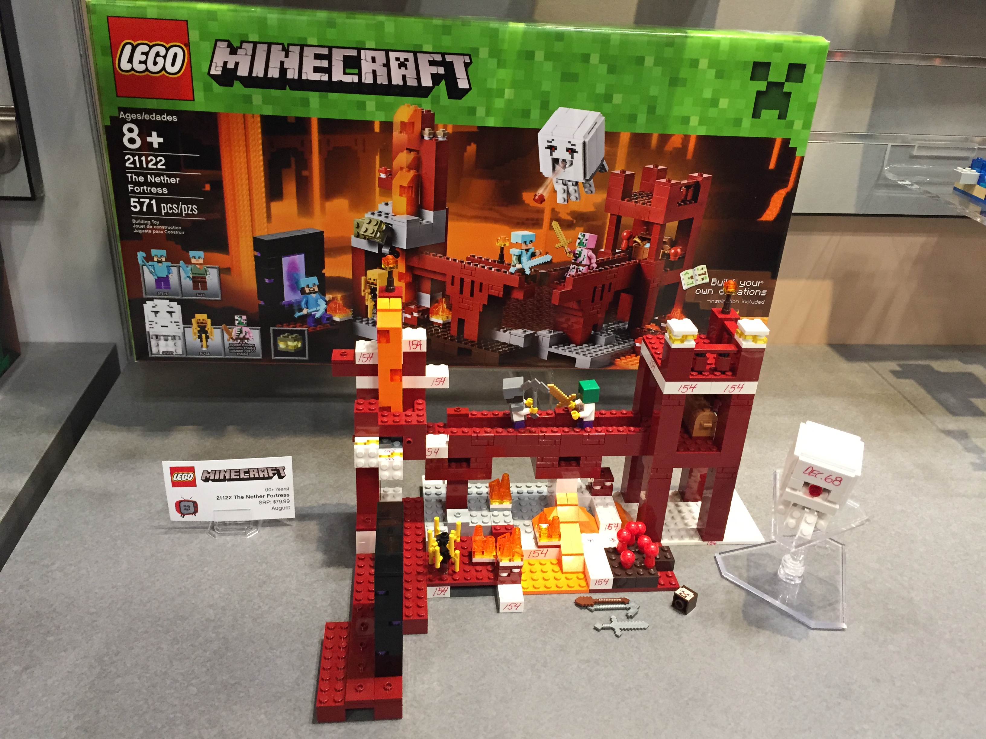 lego minecraft nether fortress