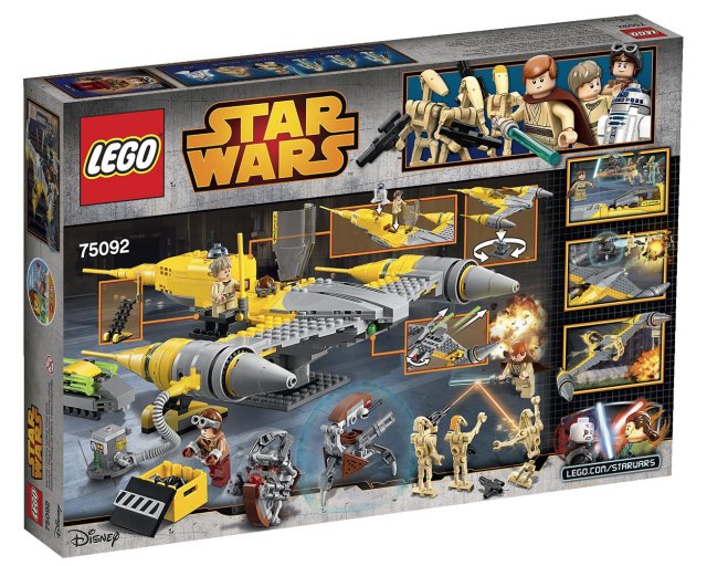 75092 LEGO Star Wars Summer 2015 Naboo Starfighter Set Box Back