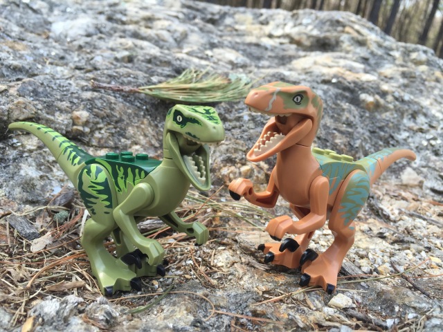 LEGO Jurassic World Charlie and Echo Raptors Figures
