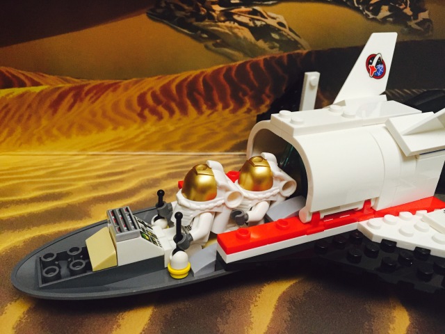 Interior of LEGO Space Utility Shuttle Space Ship