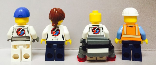Back of LEGO City Space Starter Set Minifigures
