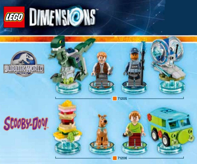 LEGO Dimensions Team Packs Scooby-Doo and Jurassic World