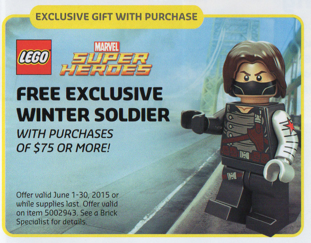 LEGO Winter Soldier Minifigure Free Promo June 2015