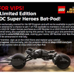 Limited Edition LEGO Bat-Pod Set Announced & Photo!