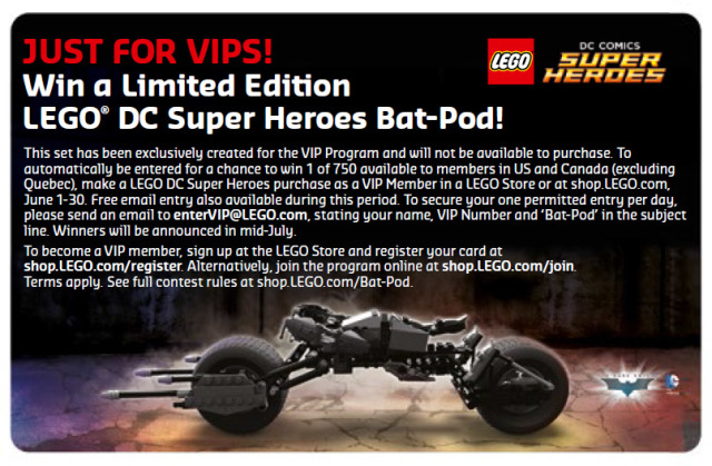 Limited Edition LEGO Bat-Pod Set