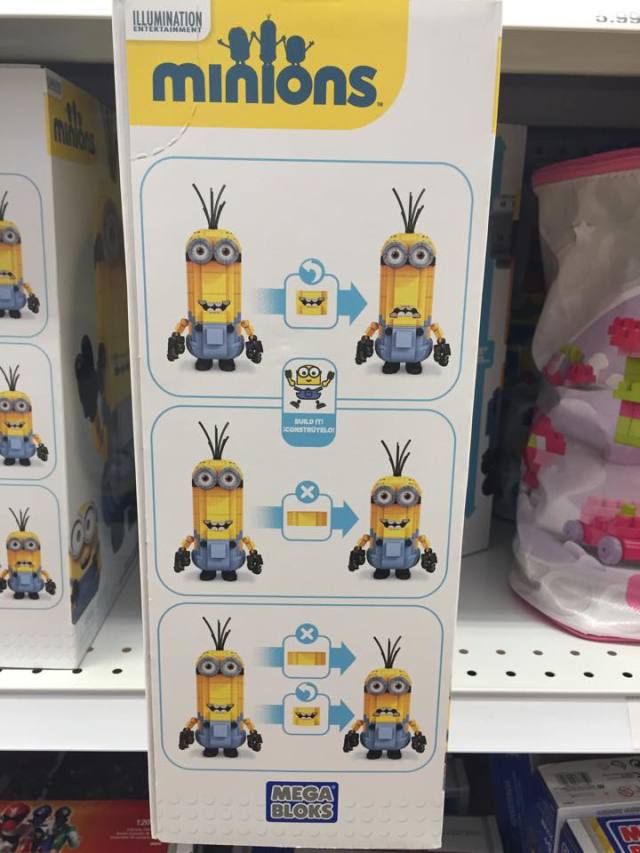 Build-A-Minion Mega Bloks Set Customize Pieces