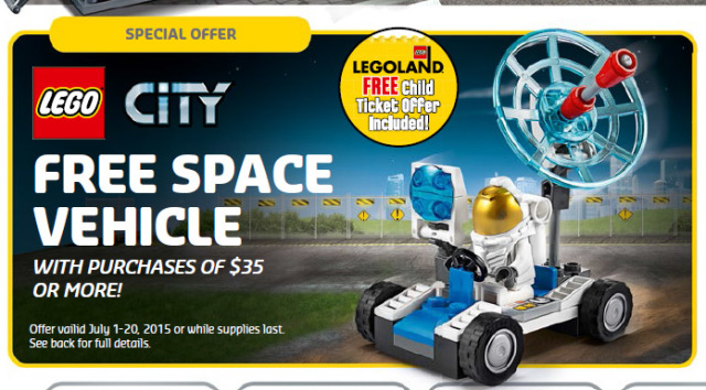 Free 30315 LEGO City Space Vehicle Polybag July 2015