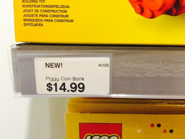 LEGO 40155 Piggy Coin Bank $14.99 Price