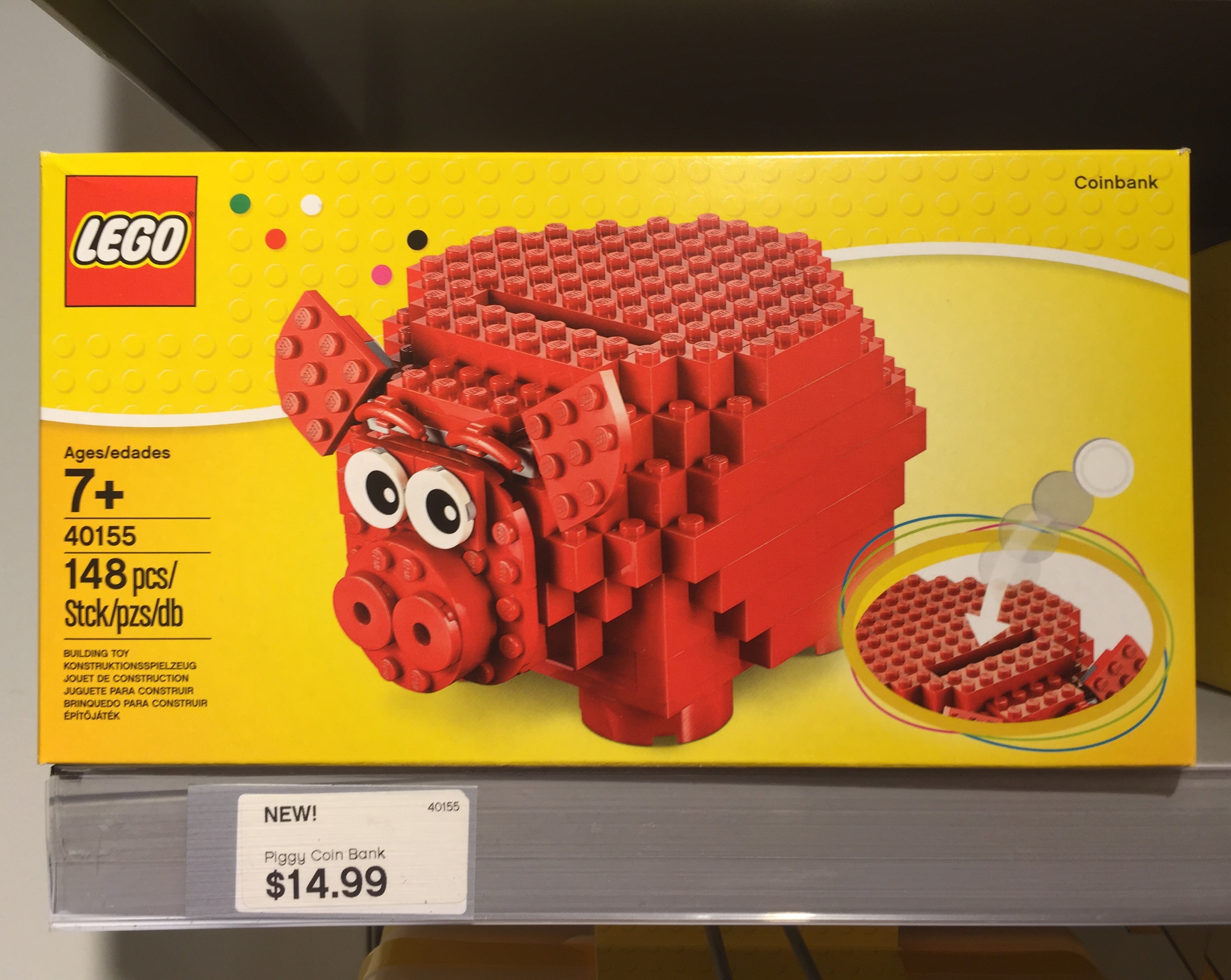 Fristelse godtgørelse Anvendelse LEGO Piggy Coin Bank 40155 Released & Photos! - Bricks and Bloks