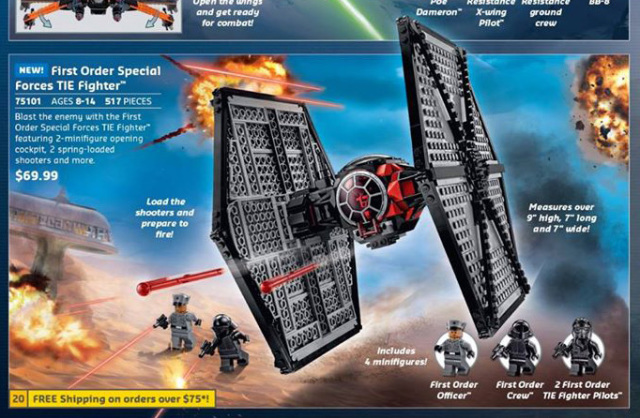 First Order Special Forces TIE Fighter LEGO Star Wars Episode VII Set