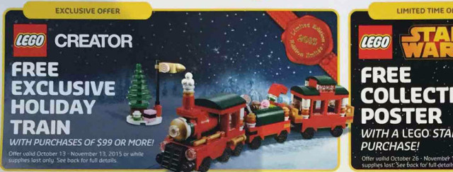 LEGO Holiday Train Exclusive Promo 2015