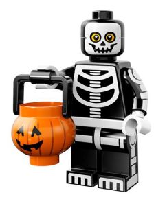 LEGO Skeleton Guy Minifigure with Trick or Treat Basket