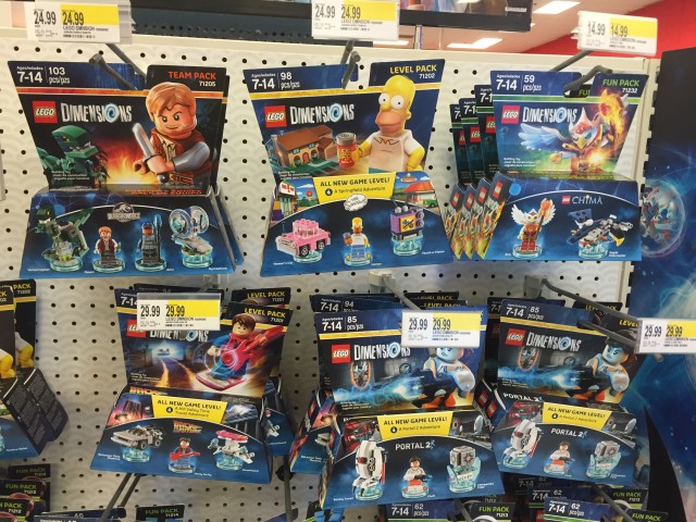 LEGO Dimensions Team Packs & Level Packs at Target Simpsons Portal Back to the Future