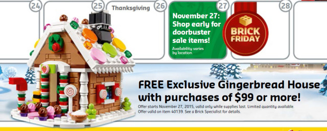 LEGO 40139 Gingerbread House Holiday Promo Set