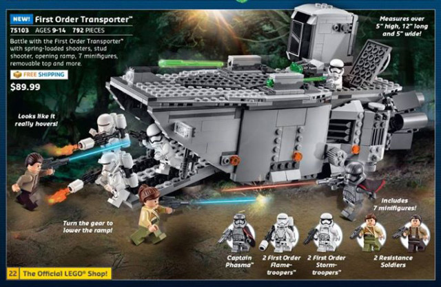 LEGO 75103 First Order Transporter Star Wars Episode 7 Set