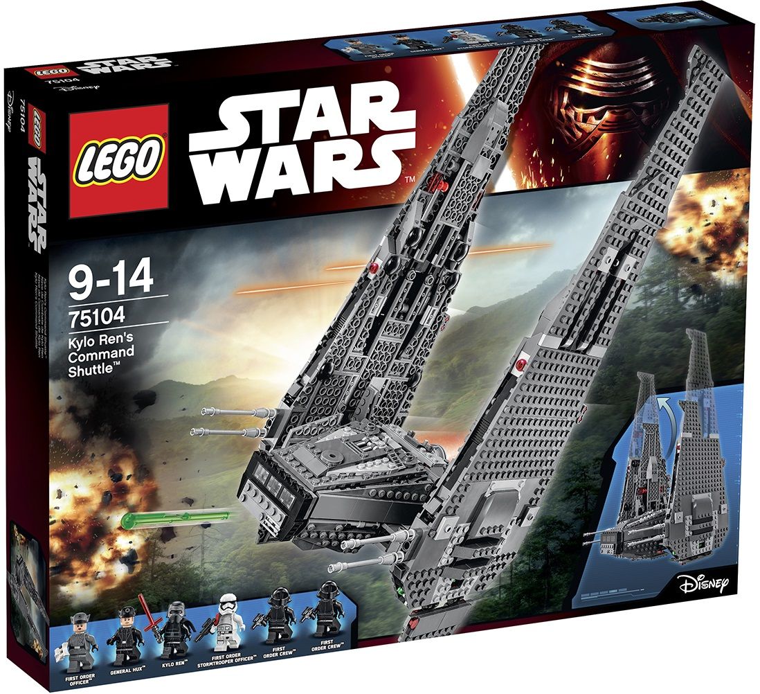 The Rise of Skywalker Kylo Ren’s Shuttle 75256 Star Wars Shuttle Action Figure Building Kit LEGO Star Wars 1,005 Pieces 