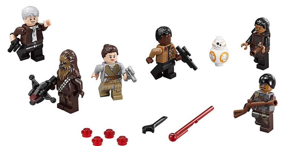 Lego New Han Solo Wars The Force Awakens  Minifigure Millennium Falcon 75105 