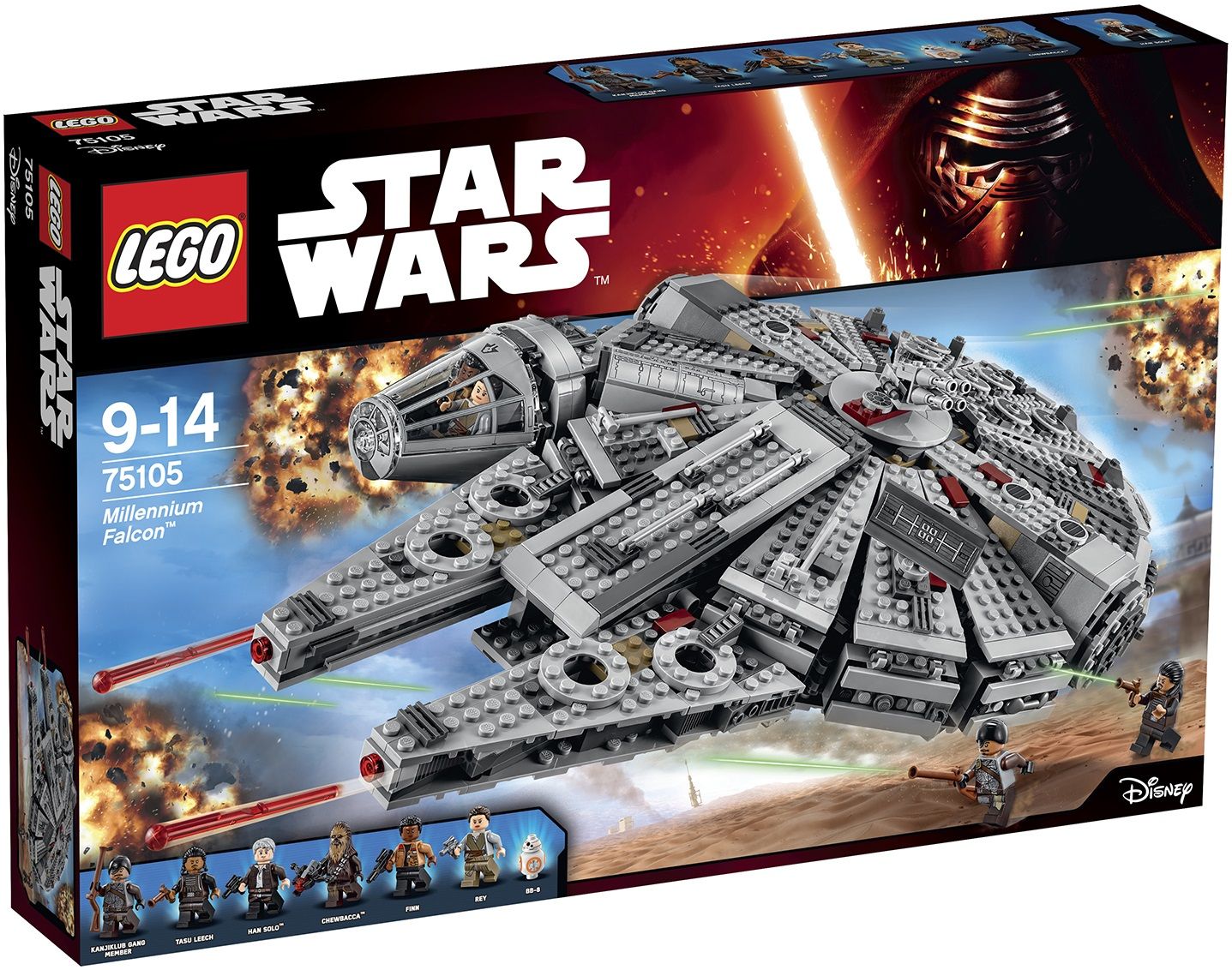 Herske slidbane Sobriquette LEGO Star Wars Episode VII Millennium Falcon 75105! - Bricks and Bloks