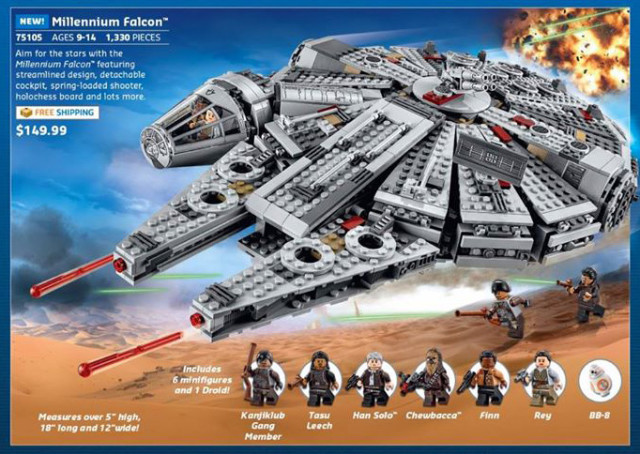 Lego® Figur Star Wars™ Figur Rey™ 75105 Millennium Falcon™ 75099 Speeder sw677 