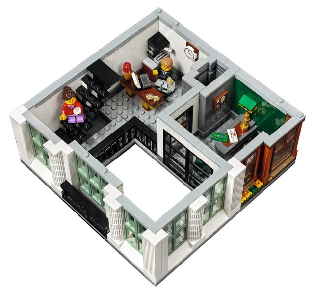 10251 Brick Bank Modular Building LEGO 2016 Set Interior Upstairs