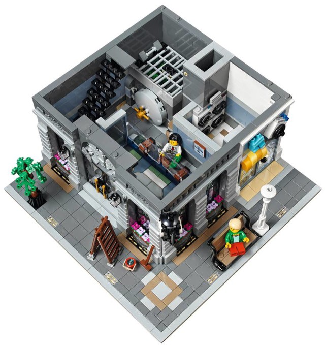 Brick Bank LEGO Modular Building Set Bottom Floor Interior