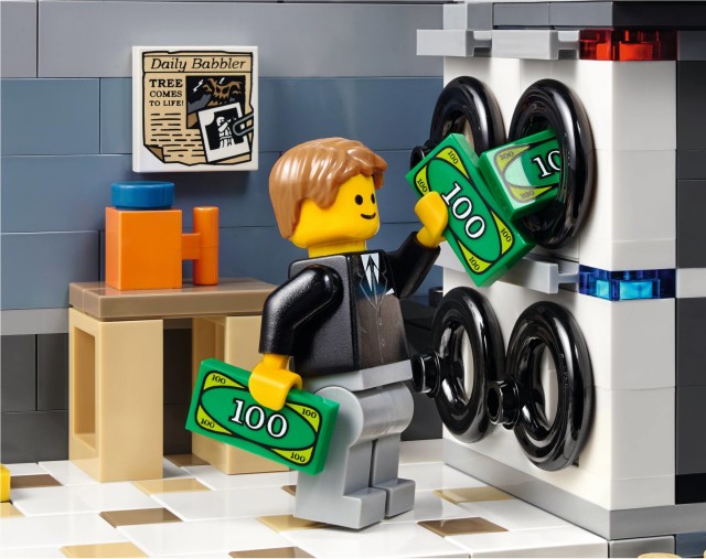 LEGO Bank Modular Building Laundromat with Money Laundering