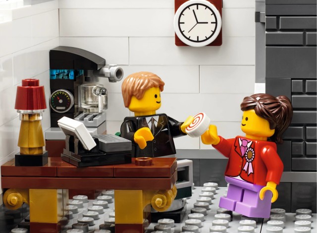LEGO Creator Brick Bank Teller Giving Out Candy