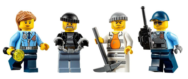 60127 Prison Island Starter Set Minifigures