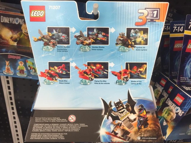 Ninjago LEGO Dimensions Team Pack Box Back