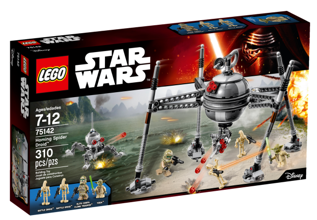 75142 LEGO Star Wars 2016 Homing Spider Droid Box