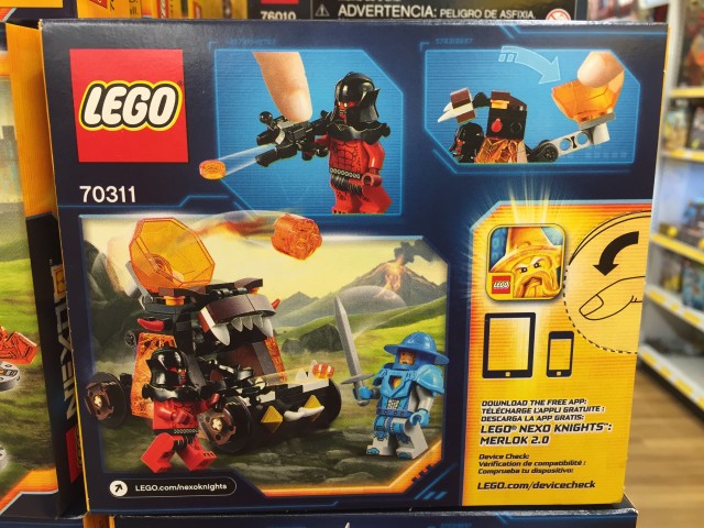 Nexo Knights Chaos Catapult 70311 Box Back