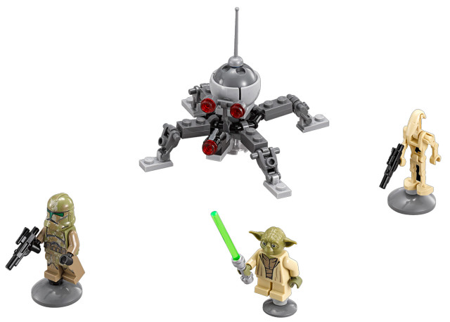 LEGO 75142 Homing Spider Droid Minifigures Yoda Elite Corps Clone