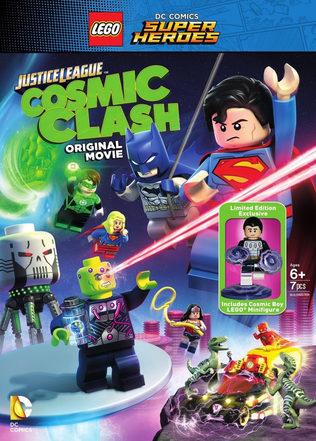 LEGO DC Super Heroes Justice League Cosmic Clash DVD with Exclusive Cosmic Boy Minifigure