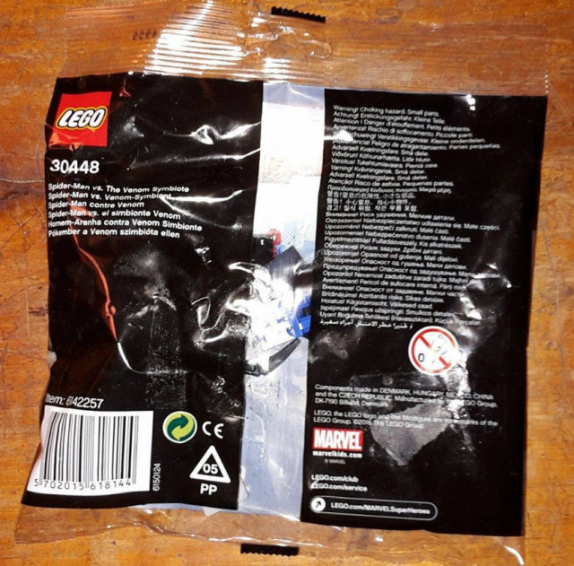 30448 LEGO Spider-Man vs. The Venom Symbiote Polybag Back