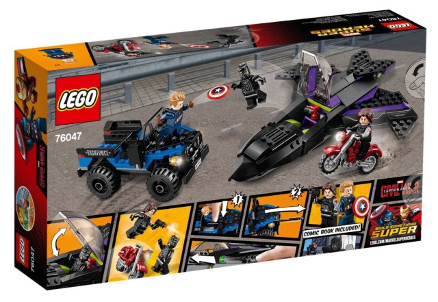 76047 LEGO Black Panther Pursuit Set Box Back