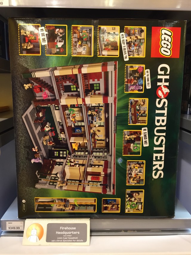 Box Back Ghostbusters Firehouse Headquarters LEGO Set